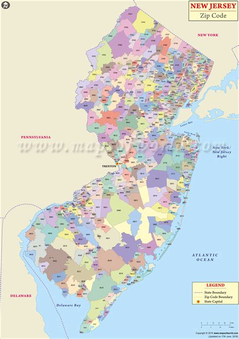new jersey zip codes by city.